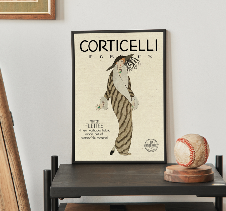 Poster Art Déco moda anni '20 - TenStickers