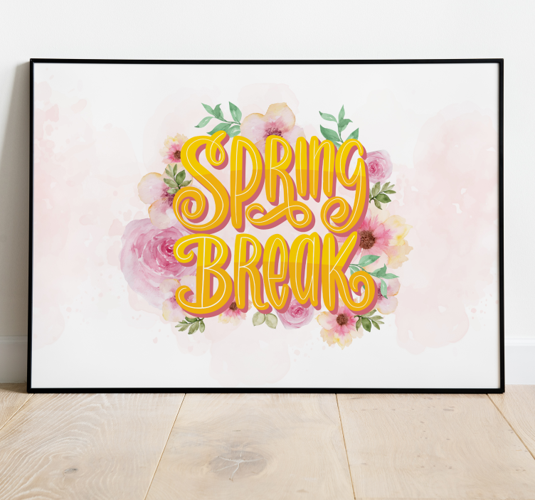 Poster con fiori vacanze di primavera - TenStickers