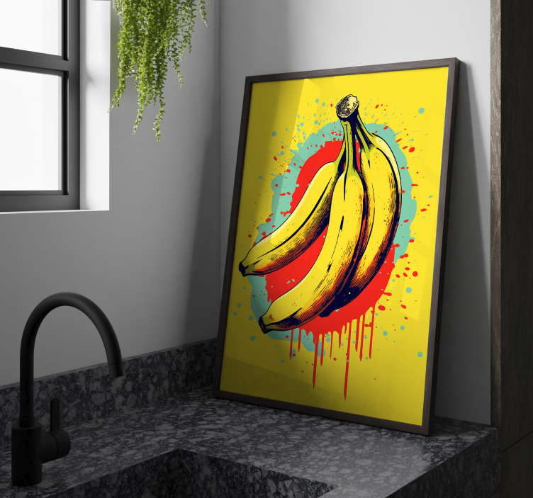 Poster pop art tre banane - TenStickers