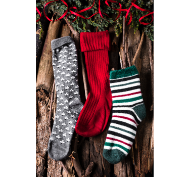 Poster con tre calze di Natale - TenStickers
