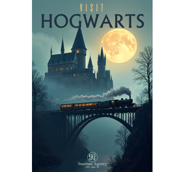 Poster cameretta ragazzi visitare hogwarts - TenStickers