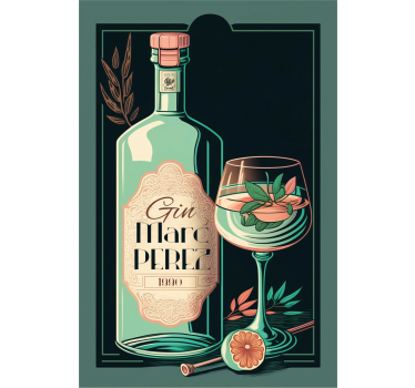 Poster da cucina gin e tonica - TenStickers