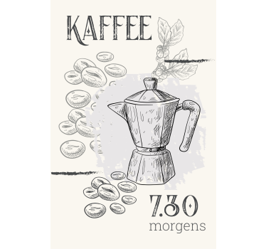 Poster da cucina motivo caffè - TenStickers