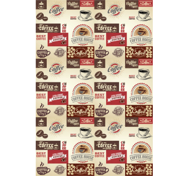 Poster da cucina caffè retrò - TenStickers