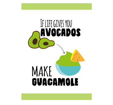 Poster da cucina gioco di parole sull'avocado - TenStickers