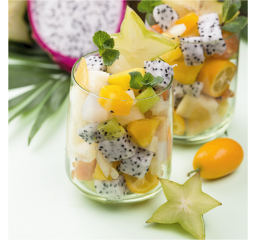 Poster da cucina mango e occhiali verdi - TenStickers