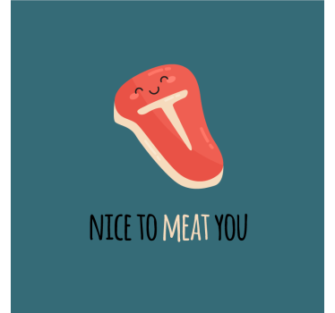 Poster da cucina piacere di conoscerti citazioni divertenti - TenStickers