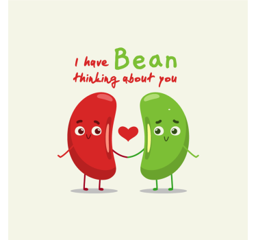 Poster da cucina citazione divertente con fagioli - TenStickers