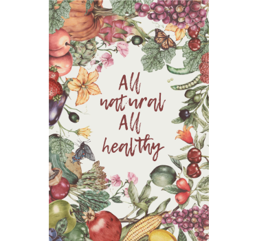 Poster da cucina 100% naturale e salutare - TenStickers