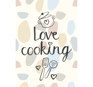 Poster da cucina ama cucinare - TenStickers