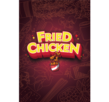 Poster da cucina graffiti taco pollo fritto - TenStickers