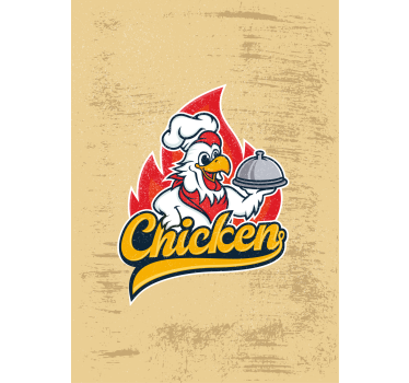 Poster da cucina chef gallo vintage - TenStickers