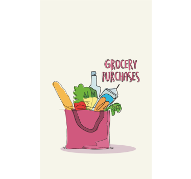 Poster da cucina illustrazione di generi alimentari - TenStickers