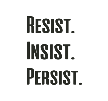 Poster per ufficio resiste insiste persiste - TenStickers