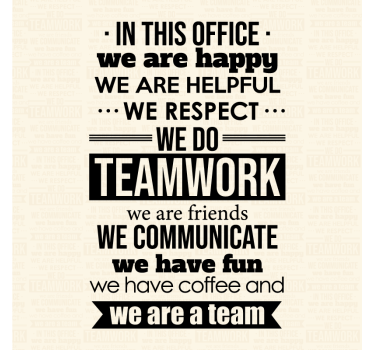 Poster per ufficio citazioni motivazionali sul lavoro - TenStickers