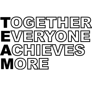 Poster per ufficio citazione di squadra - TenStickers