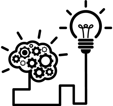 Poster per ufficio lampadina dell'idea - TenStickers