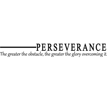 Poster per ufficio perseveranza - TenStickers
