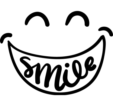 Poster per ufficio sorriso - TenStickers
