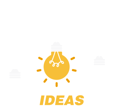 Poster per ufficio lampadine di idee - TenStickers
