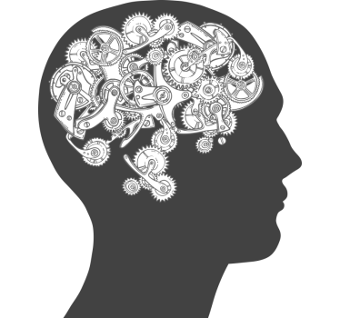 Poster per ufficio cervello con ingranaggi - TenStickers