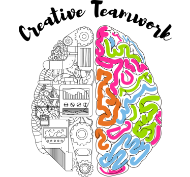 Poster per ufficio mente creativa di gruppo - TenStickers