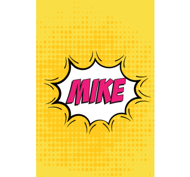Poster cameretta ragazzi nome fumetto - TenStickers