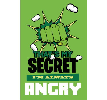 Poster cameretta ragazzi sono sempre arrabbiato - TenStickers