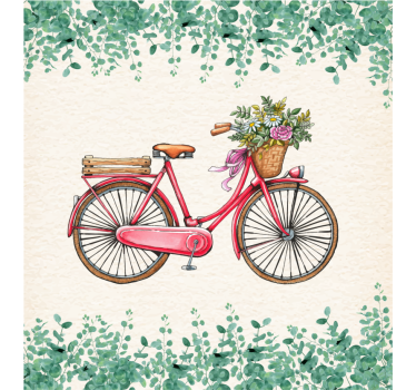 Poster da soggiorno bicicletta vintage rustica - TenStickers
