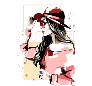 Poster da soggiorno donne con sombrero - TenStickers