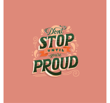 Poster da soggiorno citazioni di orgoglio - TenStickers