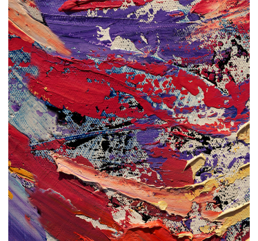 Poster da soggiorno pittura a colori splash - TenStickers