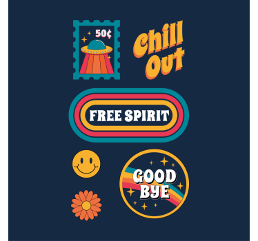 Poster da soggiorno divertimento e relax anni '70 - TenStickers