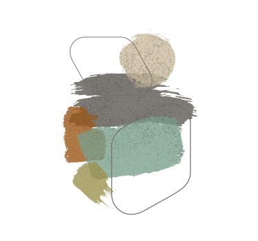 Poster da soggiorno macchie di colore - TenStickers