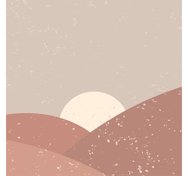 Poster da soggiorno arte murale all'alba - TenStickers