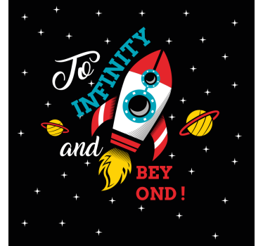 Poster cameretta verso l'infinito e oltre - TenStickers