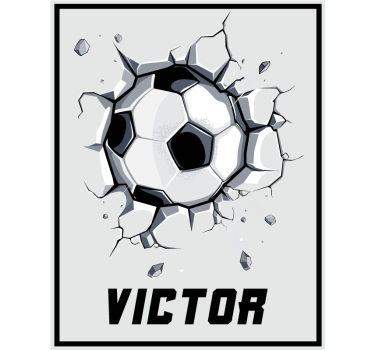 Poster cameretta palla che rompe - TenStickers