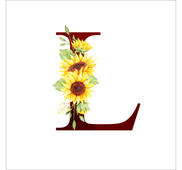 Poster con fiori girasole personalizzabile - TenStickers