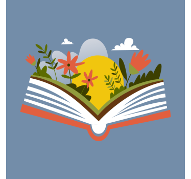 Poster con fiori libro apribile - TenStickers