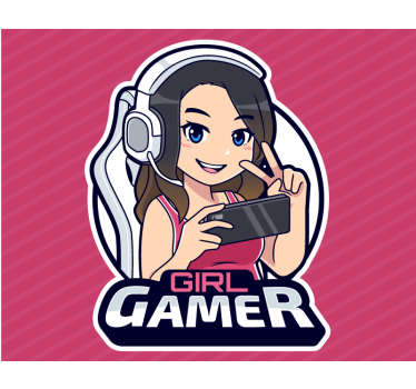 Poster videogioco ragazza gamer - TenStickers