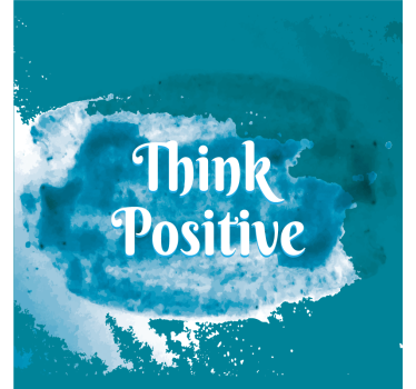 Poster con frasi pensa positivo - TenStickers