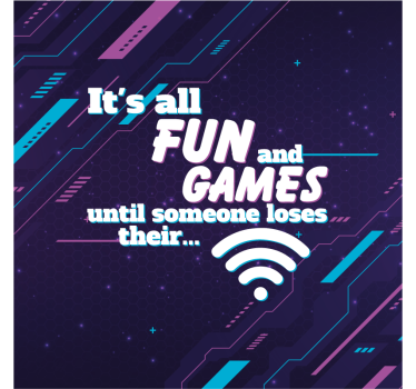 Poster cameretta ragazzi wifi divertente - TenStickers