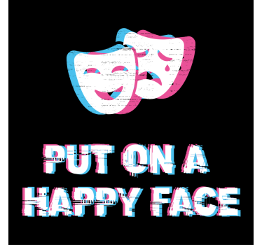 Poster cameretta ragazzi espressione felice - TenStickers