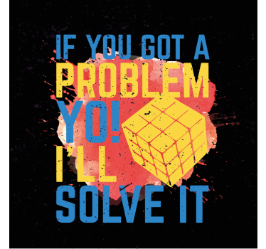 Poster cameretta ragazzi citazione cubo di rubik - TenStickers