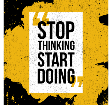 Poster con frasi inizia a fare - TenStickers