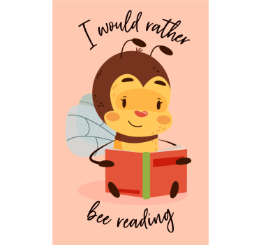 Poster con frasi preferirei leggere - TenStickers