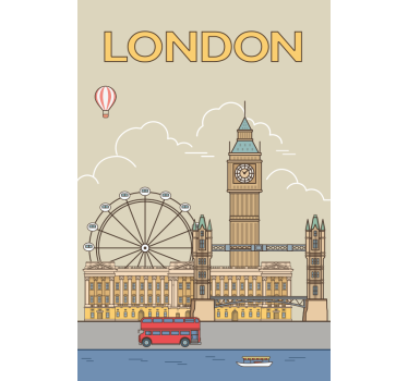 Poster delle città londra - TenStickers