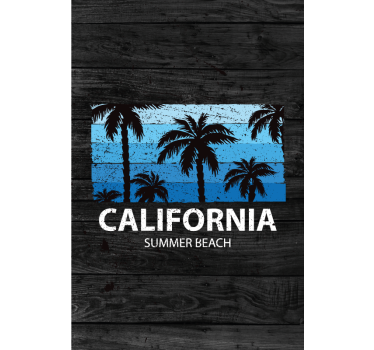 Poster delle città poster estivo della california - TenStickers