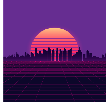 Poster delle città paesaggio urbano avanzato - TenStickers