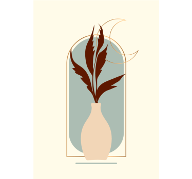 Poster con pianta stile minimal - TenStickers